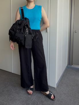 「PRADA（プラダ）のアイテム（バッグ）」を使った、BOWさん（レディース・169cm）の夏コーディネート