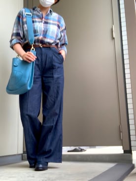 「J.M. WESTON（ジェイエムウエストン）のアイテム」を使った、BOWさん（レディース・169cm）の秋コーディネート