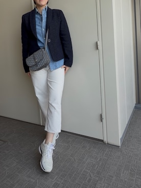 「アイテム（ジャケット/アウター）」を使った、BOWさん（レディース・169cm）の春コーディネート