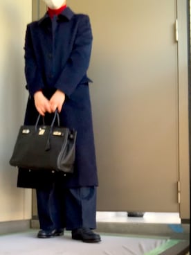「J.M. WESTON（ジェイエムウエストン）のアイテム」を使った、BOWさん（レディース・169cm）の冬コーディネート