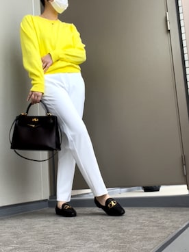 FERRAGAMO(フェラガモ)のローファーを使った人気ファッション