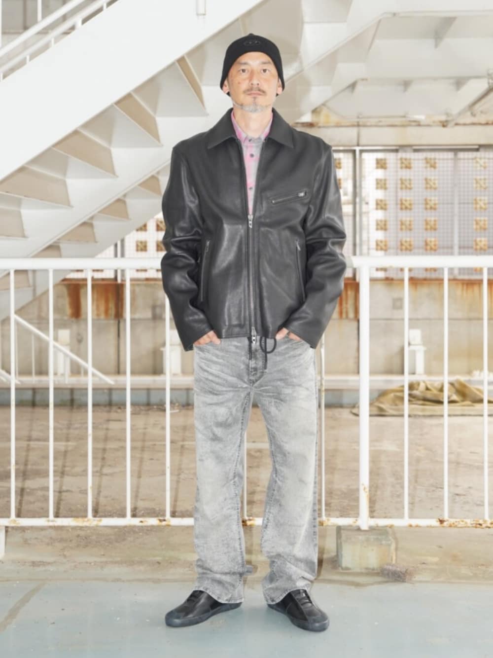 DIESEL（ディーゼル）の「メンズ レザージャケット L-KORN-A