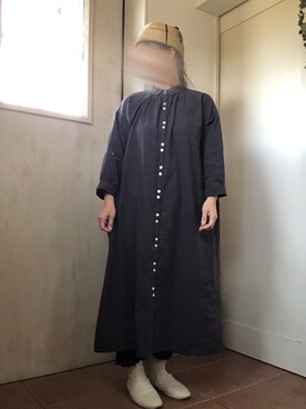 「春服デビュー宣言」｜「アイテム（シャツワンピース）」を使った、tomnyanさん（レディース・156cm）の春コーディネート