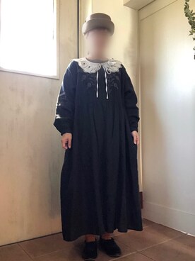 「studio CLIP（スタディオクリップ）のナチュラルアソート付け襟（付け襟）」を使った、tomnyanさん（レディース・156cm）の秋コーディネート