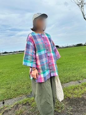 「ASTRAET（アストラット）のアイテム（キャップ）」を使った、tomnyanさん（レディース・156cm）の夏コーディネート