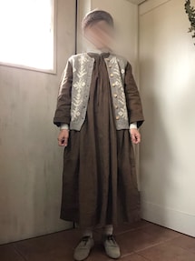 新品タグ付き♪ペルーニットモチーフ柄ベスト♪モカ　ツハル  sm2 TSUHARU by Samansa Mos2（ツハルバイサマンサモスモス）の「ペルー