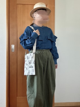 「R&D.M.Co OLDMAN’S TAILOR（オールドマンズテイラー）のアイテム」を使った、tomnyanさん（レディース・156cm）の春コーディネート
