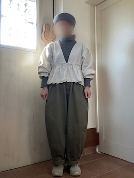 「Samansa Mos2（サマンサ モスモス）のアイテム（トップス）」を使った、tomnyanさん（レディース・156cm）の秋コーディネート