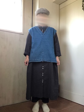「春服デビュー宣言」｜「アイテム（シャツワンピース）」を使った、tomnyanさん（レディース・156cm）の春コーディネート