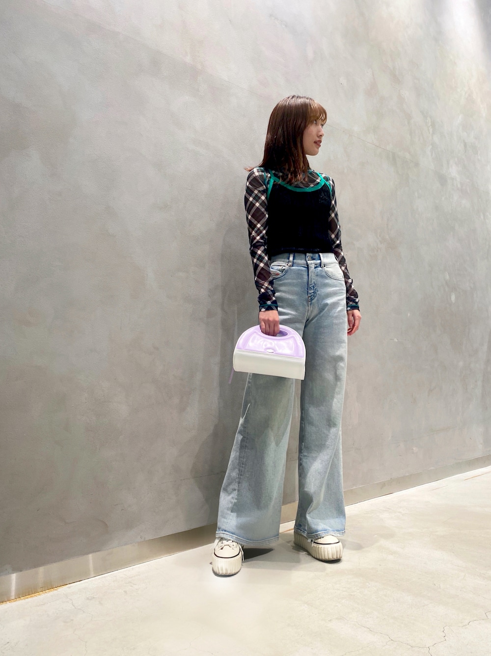 ディーゼル　DIESEL ニット トップス キャミソール リブ ラメ DIESEL（ディーゼル）の「レディース ニット トップス