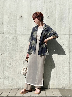 「COOLなこのコが仲間入り」｜「アイテム（その他）」を使った、naraさん（レディース・151cm）の夏コーディネート