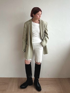 「REMME（レメ）のアイテム」を使った、naraさん（レディース・151cm）の春コーディネート