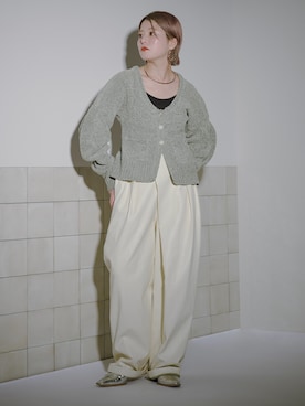 「シルバーシューズ」｜「アイテム（その他）」を使った、naraさん（レディース・151cm）の冬コーディネート