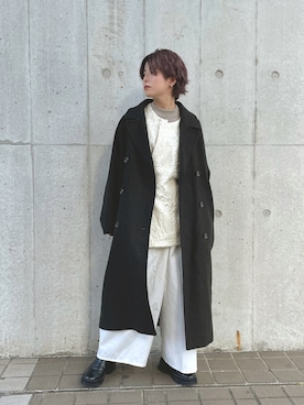 「KBF+（ケービーエフプラス）のアイテム（ジャケット/アウター）」を使った、naraさん（レディース・151cm）の冬コーディネート