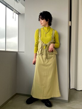 「ピスタチオ」｜「アイテム（その他）」を使った、naraさん（レディース・151cm）の春コーディネート