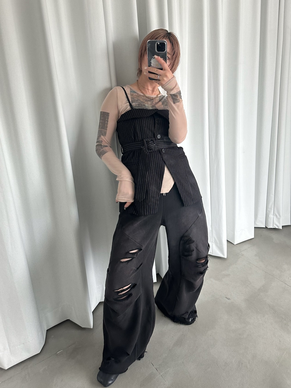 Ezick（エジック）の「Corset like silhouette ビスチェ（ベスト
