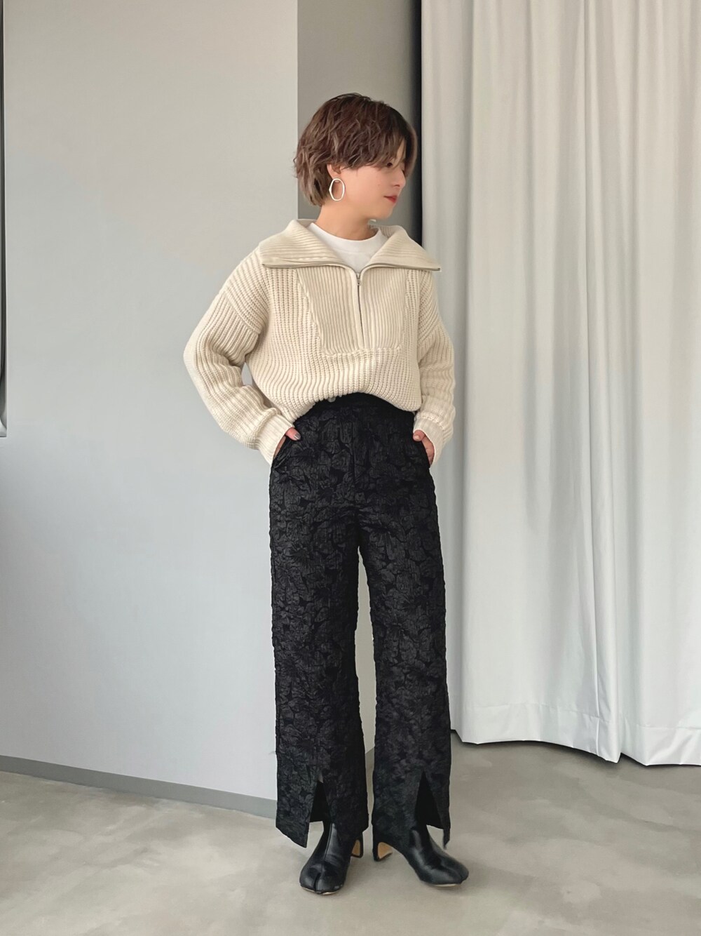 きょん　ドゥロワー✴︎フラワージャガードパンツ38 きょん ドゥロワー✴︎フラワージャガードパンツ38 きょん様専用