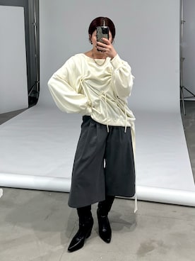 「Ezick（エジック）のアイテム」を使った、naraさん（レディース・151cm）の秋コーディネート