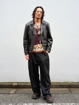 【glamb】TKさん(メンズ・181cm)の秋コーディネート