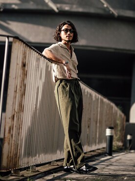 「圈入準」｜林育準🇹🇼さん（メンズ・180cm）の秋コーディネート