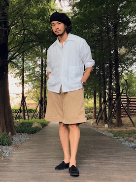 「圈入準」｜林育準🇹🇼さん（メンズ・180cm）の秋コーディネート