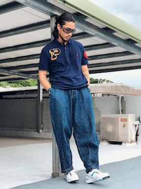 「圈入準」｜林育準🇹🇼さん（メンズ・180cm）の夏コーディネート