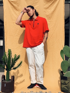 「圈入準」｜林育準🇹🇼さん（メンズ・180cm）の夏コーディネート