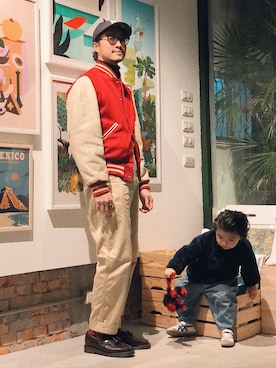 「圈入準」｜林育準🇹🇼さん（メンズ・180cm）の冬コーディネート