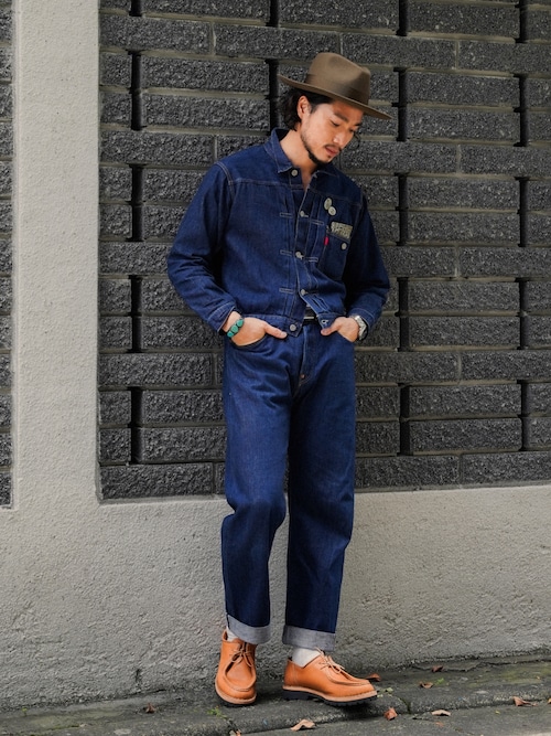 林育準🇹🇼｜LEVI'S VINTAGE CLOTHINGのデニムジャケットを使っ