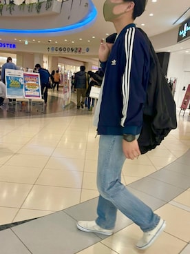 「green label relaxing（グリーンレーベルリラクシング）のアイテム（モッズコート）」を使った、teeさん（メンズ・174cm）の冬コーディネート