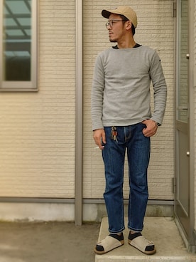 「LEMINOR（ルミノール）のアイテム」を使った、sawaさん（メンズ・172cm）の春コーディネート