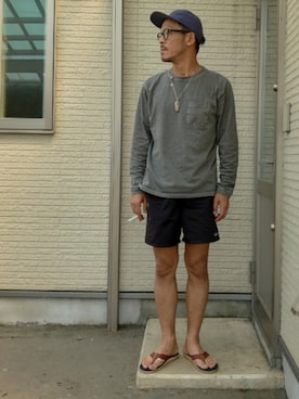 「アイテム（シューズ、その他）」を使った、sawaさん（メンズ・172cm）の夏コーディネート
