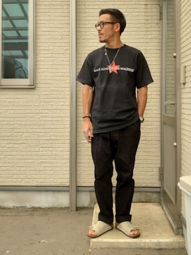 「WAIPER.inc（ワイパーインク）のアイテム（パンツ）」を使った、sawaさん（メンズ・172cm）の夏コーディネート