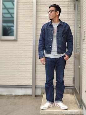 「orSlow（オアスロウ）のアイテム（ジャケット/アウター）」を使った、sawaさん（メンズ・172cm）の夏コーディネート