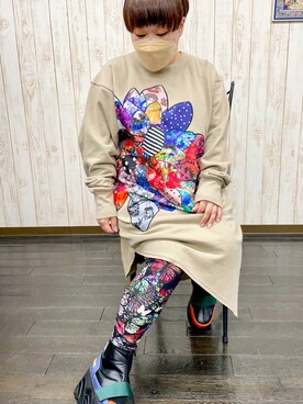 Scolar スカラーのワンピース ベージュ系 ひざ丈 コーディネート Zozotown