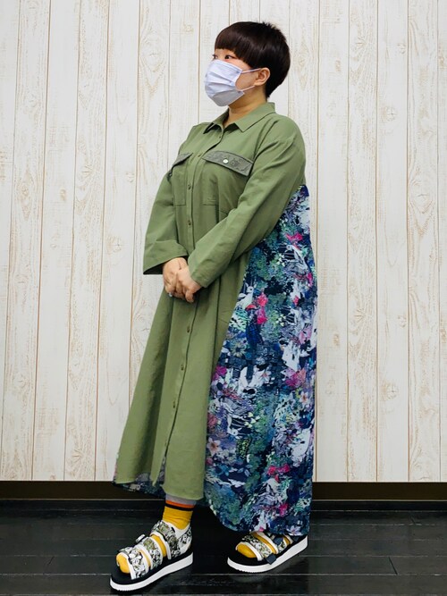 Scolar スカラー Shalls Scolarのシャツワンピースを使ったコーディネート Wear