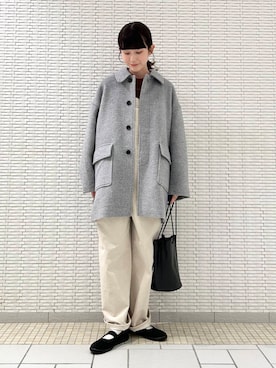 「FORK&SPOON」｜「アイテム（バレエシューズ）」を使った、R i oさん（レディース・160cm）の秋コーディネート