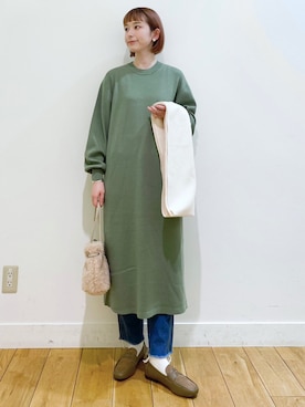 R i oさん（レディース・160cm）の冬コーディネート