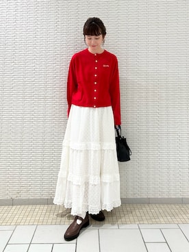 「ロングスカート」｜R i oさん（レディース・160cm・20代）の秋コーディネート