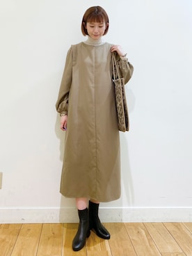 R i oさん（レディース・160cm）の冬コーディネート