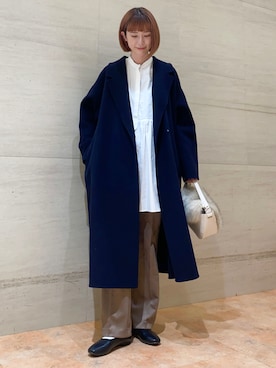 「URBAN RESEARCH DOORS WOMENS」｜「アイテム（チェスターコート）」を使った、R i oさん（レディース・160cm）の秋コーディネート