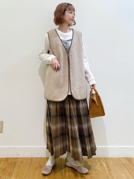 R i oさん（レディース・160cm）の秋コーディネート