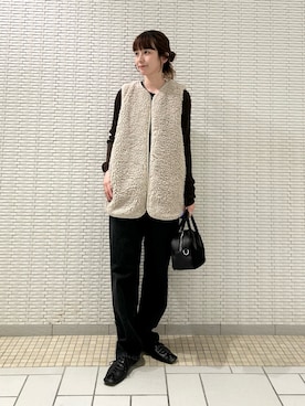 「Lee（リー）のアイテム」を使った、R i oさん（レディース・160cm）の秋コーディネート