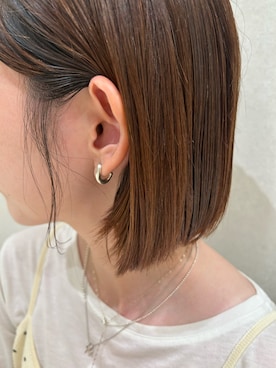 「ピアス」｜R i oさん（レディース・160cm）の秋コーディネート