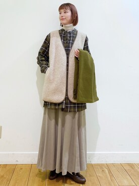 R i oさん（レディース・160cm）の冬コーディネート