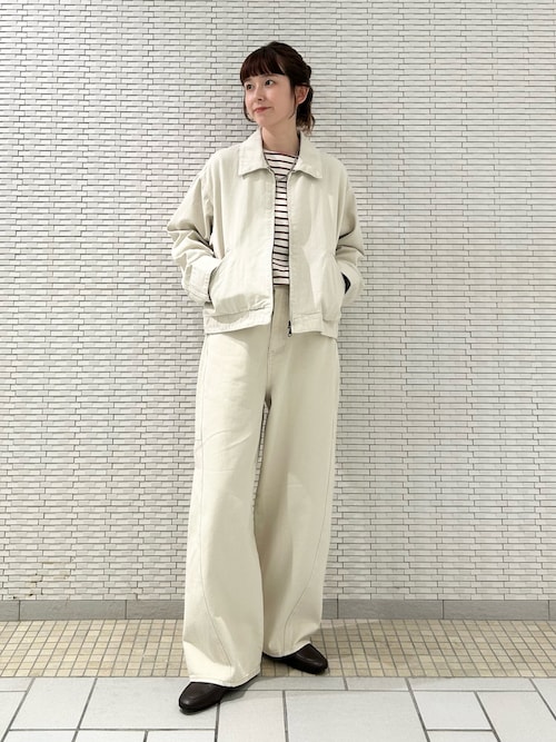 セール】FORK&SPOON ガーメントダイツイルジップブルゾン（ブルゾン