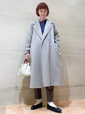 「URBAN RESEARCH DOORS WOMENS」｜「アイテム（チェスターコート）」を使った、R i oさん（レディース・160cm）の秋コーディネート