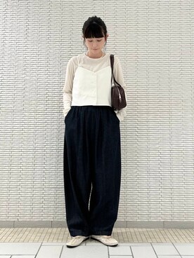 「かぐれ」｜R i oさん（レディース・160cm）の夏コーディネート