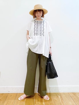 R i oさん（レディース・160cm）の夏コーディネート