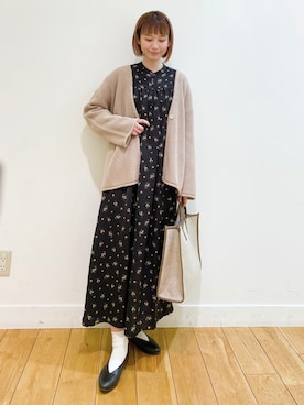 R i oさん（レディース・160cm）の冬コーディネート